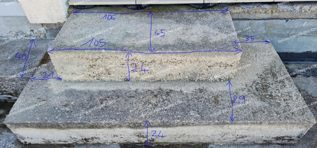 recouvrement marches avec du carrelage